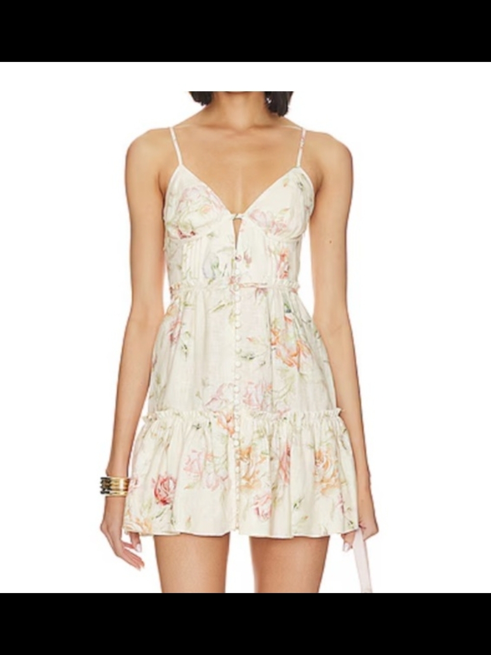 LoveShackFancy Maple Mini Dress In Burnt Orange